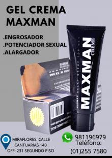 gel maxman personal-alargador-engrosador -retardante-sexshop miraflores 981196979